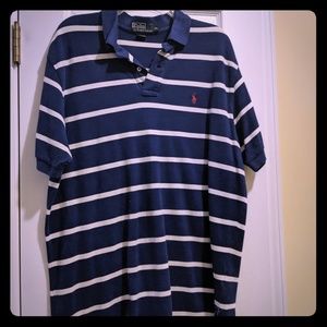 navy and white polo by Ralph Lauren 2/$40